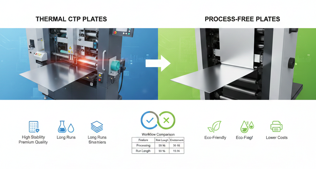 Thermal CTP Plate vs Process-Free Plate