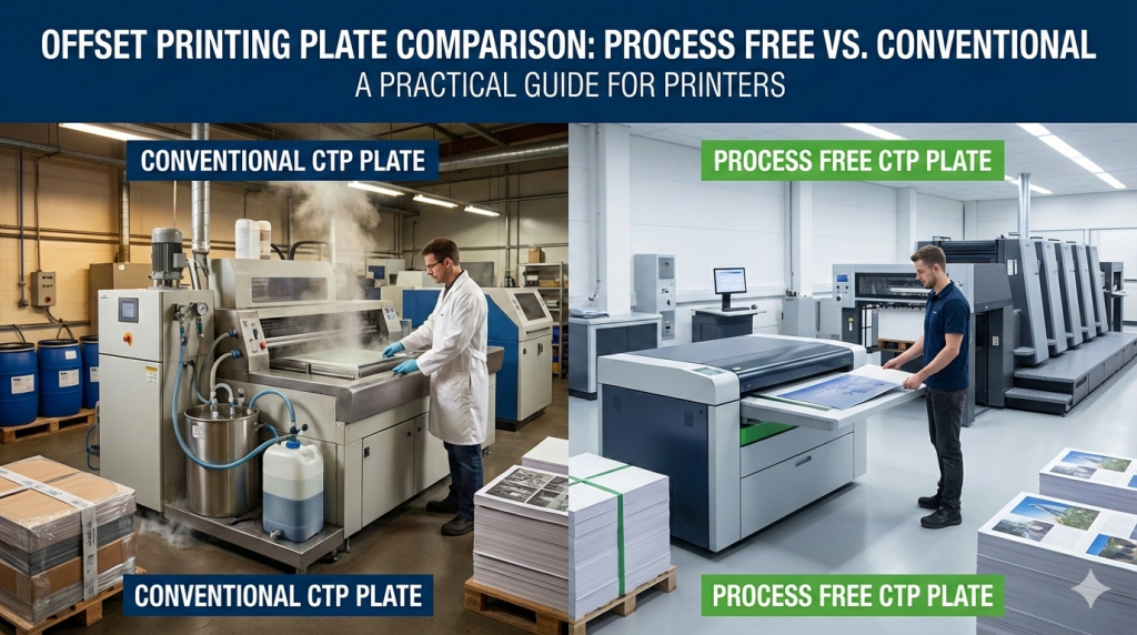 Process Free CTP Plate vs Conventional CTP Plate