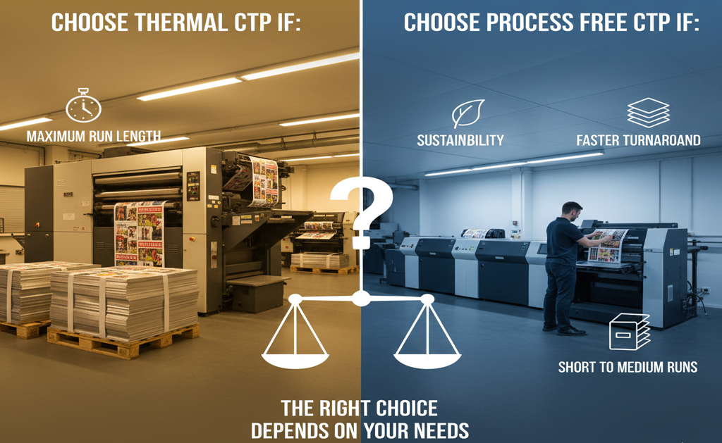 Process Free CTP Plate vs Thermal CTP Plate