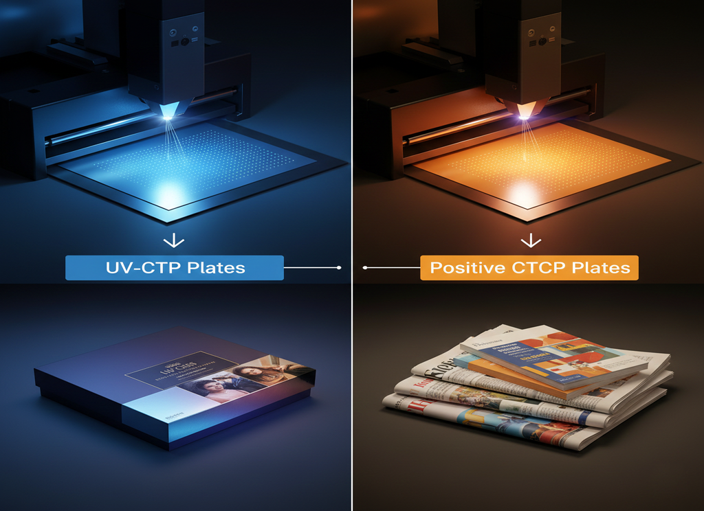 UV-CTP Plate vs. Positive CTCP Plate