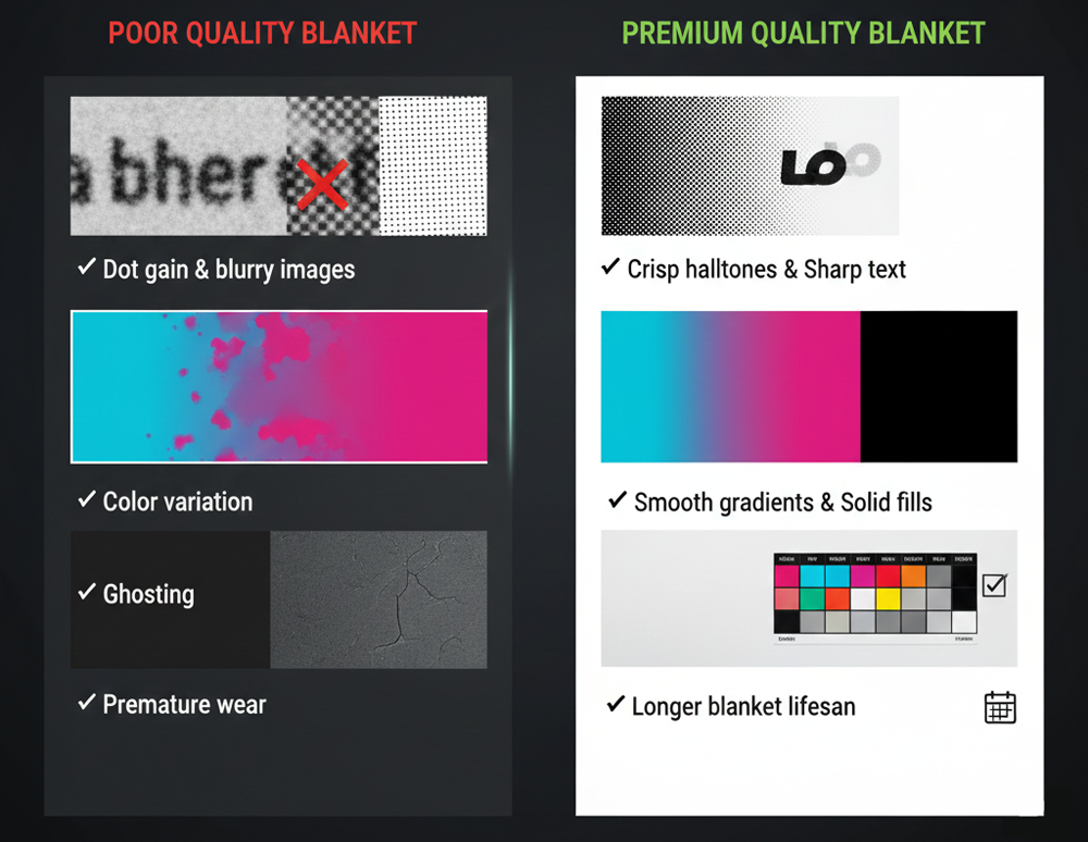 Why Blanket Quality Directly Impacts Print Results