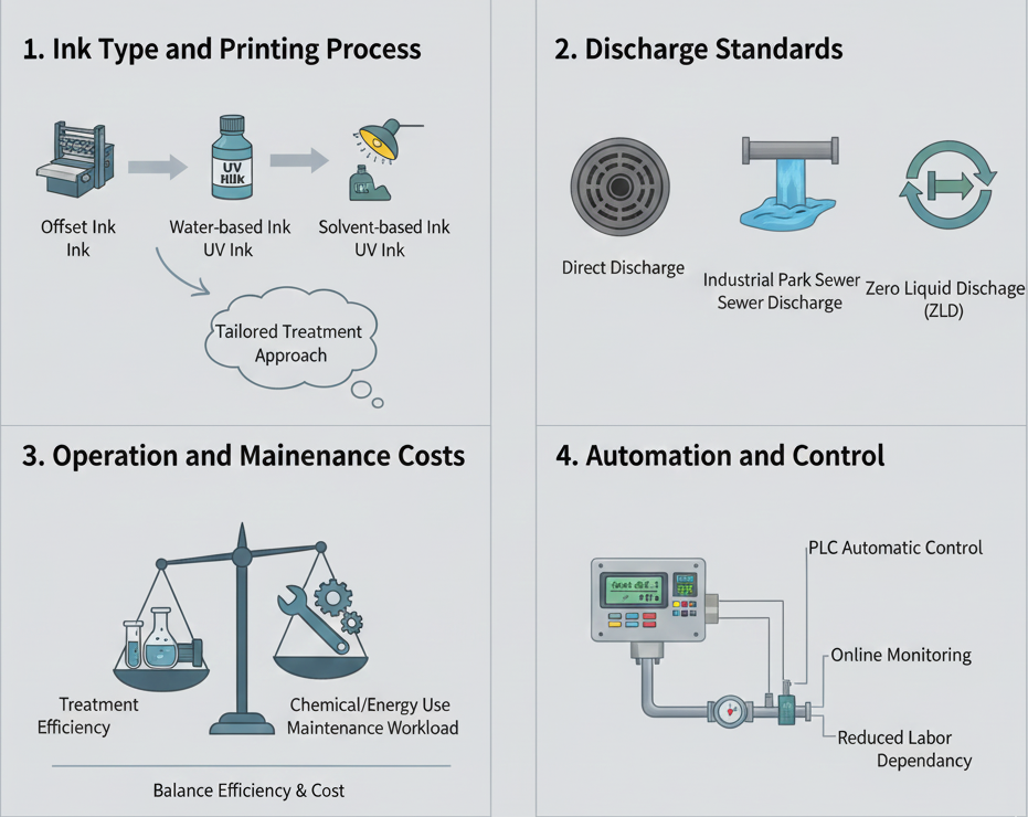 Design Considerations for Industry Printing Ink Wastewater Treatment Systems