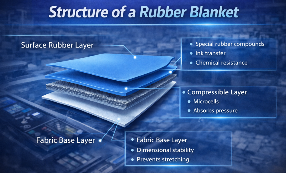 Structure of a Rubber Blanket