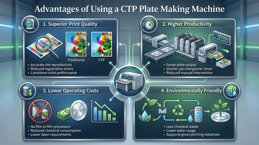 Advantages of Using a CTP Plate Making Machine