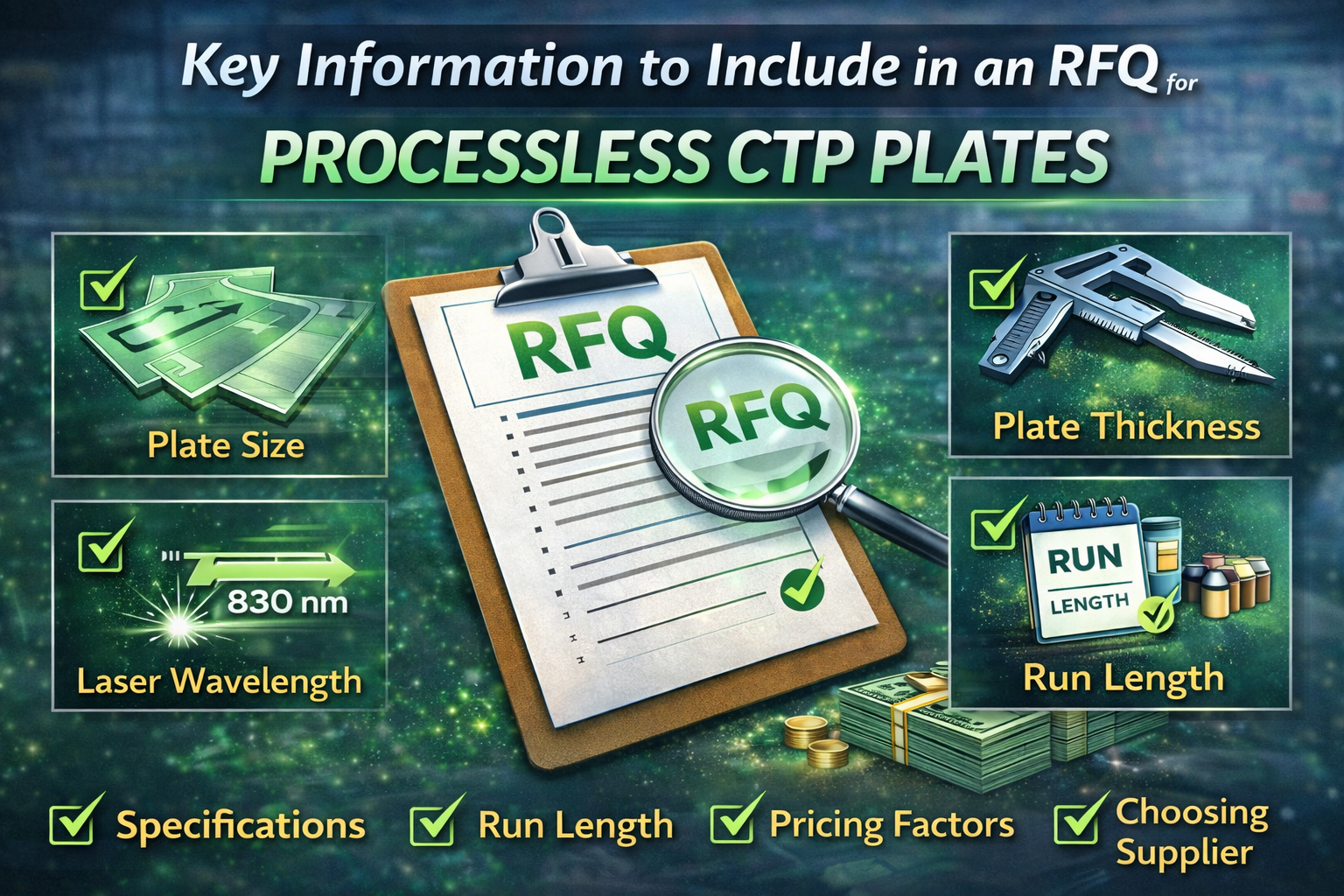 RFQ for Processless CTP Plates