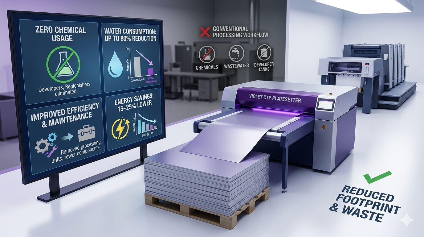 benefits of violet processless CTP plates