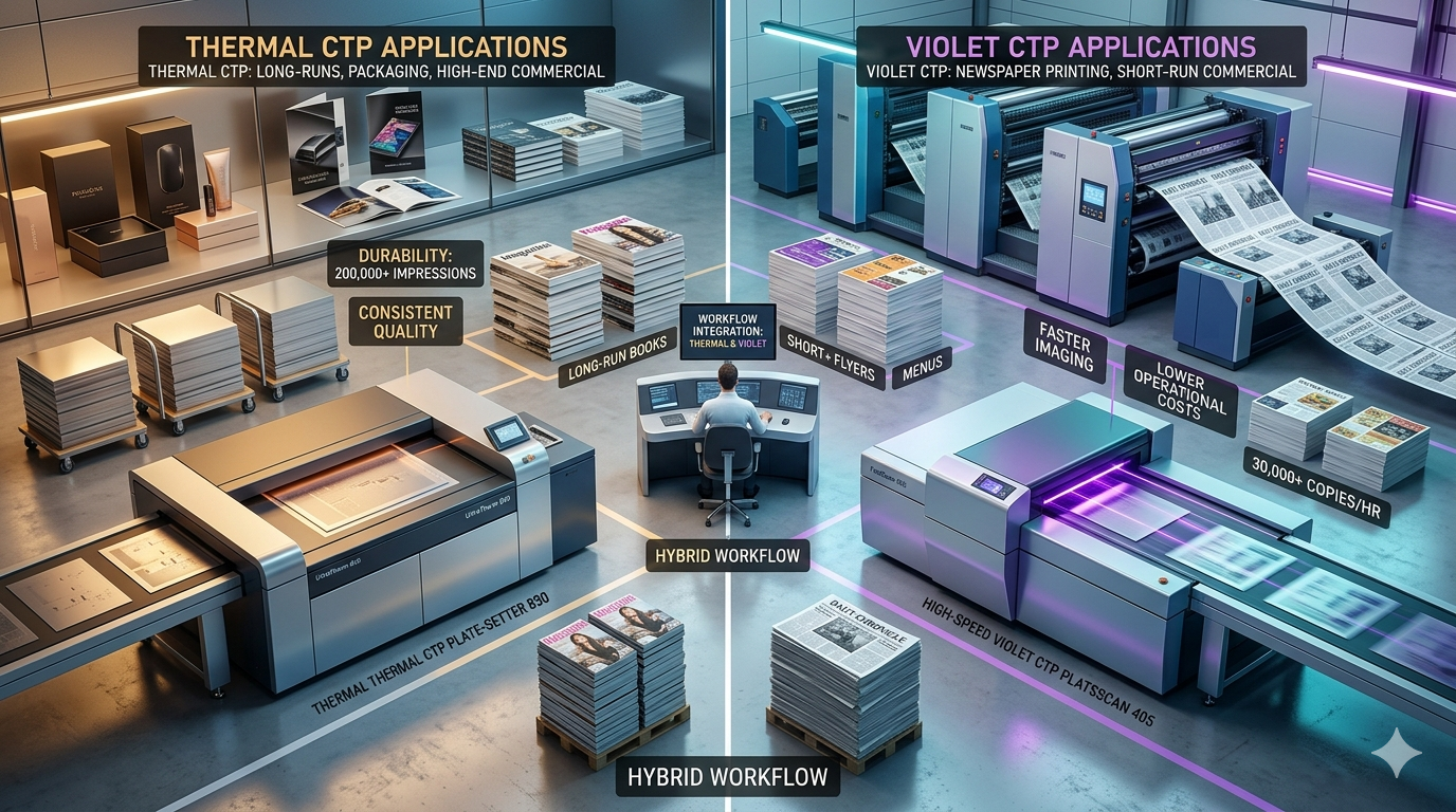 difference between thermal and violet CTP