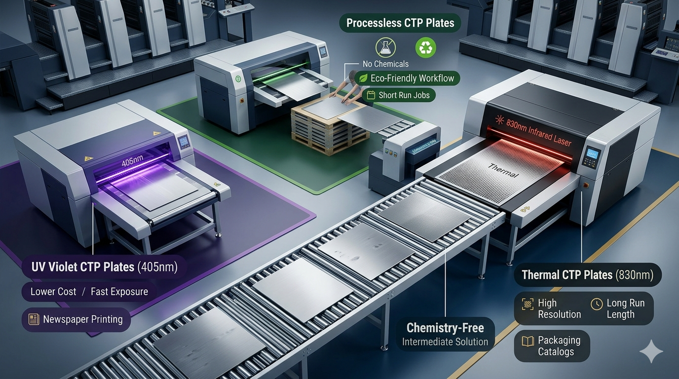 Main Types of CTP Plates for Offset Printing