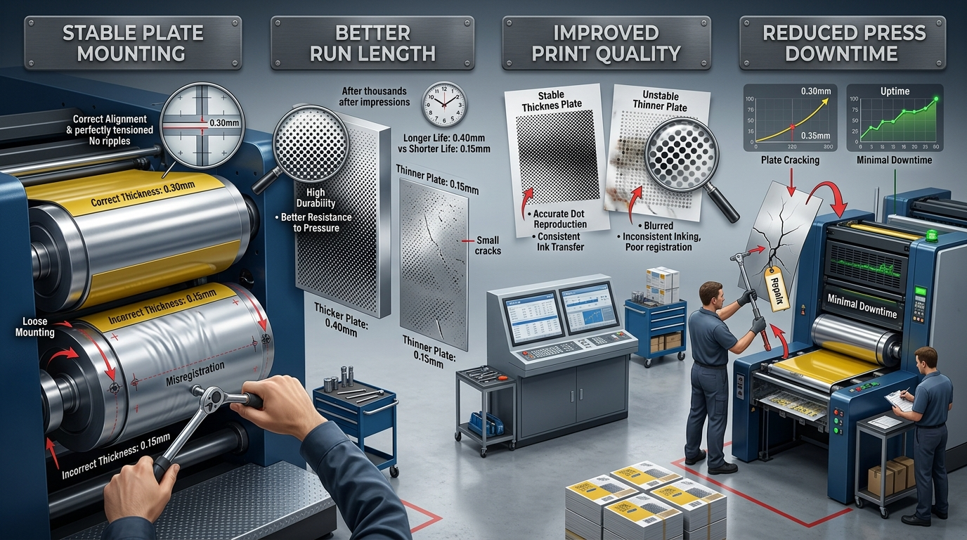 Plate Thickness Important in Offset Printing